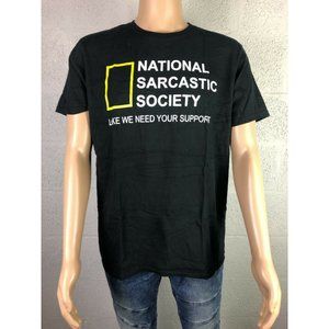 TeeLuv National Sarcastic Society T-shirt Men's Size Large